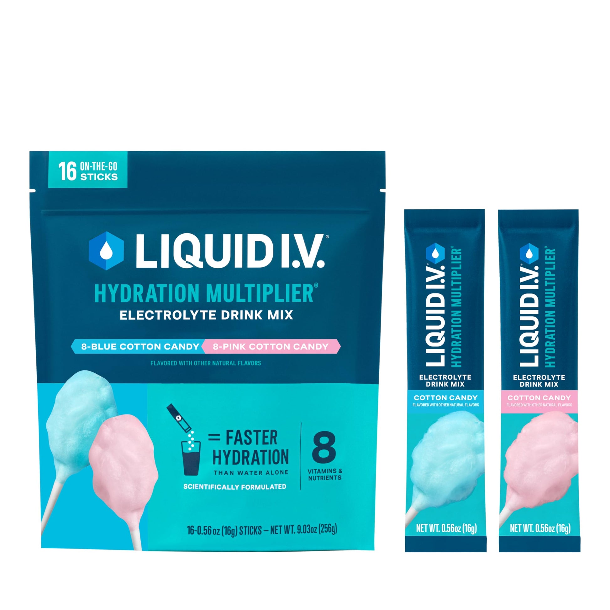 Buy now Liquid I.V.® Hydration Multiplier - Lemon Lime | Electrolyte Powder Drink Mix | 1 Pack (16 Servings) Cotton Candy at indiglob india
