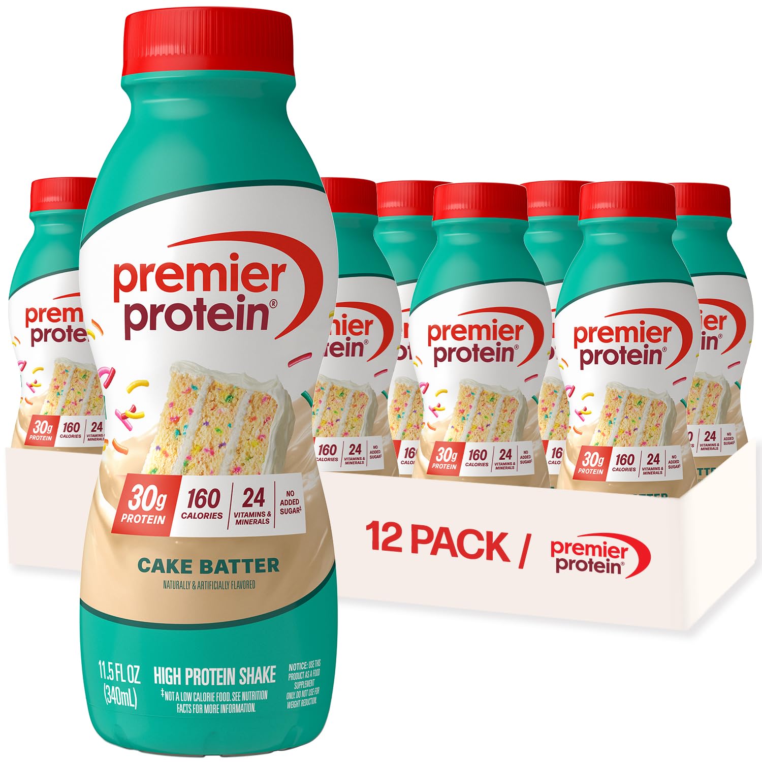 Buy now Premier Protein Shake, Peaches & Cream, 30g Protein, No Added Sugar, 24 Vitamins & Minerals to Support Immune Health, 11.5 fl oz, 12 Pack (Packaging May Vary) at indiglob india
