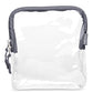 BORSALI TSA Quart Size Bag Approved for Carry On Travel - One (1) Quart Clear Toiletries, Cosmetic and 3-1-1 Liquids Toiletry Bag