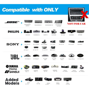 Smof 30 Pin Bluetooth Adapter Receiver for Bose Sounddock iPod iPhone Music Docking Station and Other 30 Pin Dock Speakers Bluetooth Audio Receiver with 3.5 mm Audio Cable (Not for Car or Motorcycle)