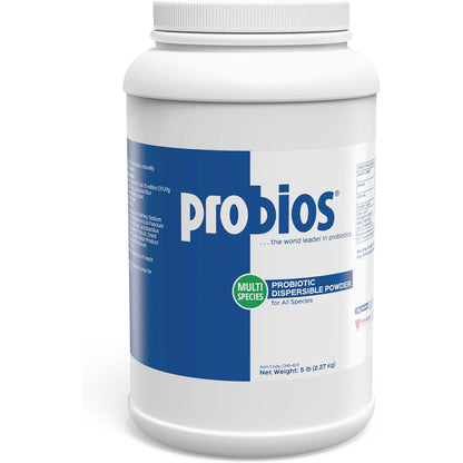 Probios Digestive Support Probiotic for All Species, Probiotics for Gut Health, Dispersible Powder, 5 lbs