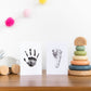 Buy now Pearhead Newborn Baby Handprint and Footprint Kit - No Mess Clean-Touch Ink Pad With Impression Cards, Safe for Skin, Perfect Keepsake for Family, Acid-Free, Black at indiglob india