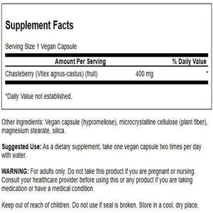 Swanson Chasteberry Fruit - Herbal Supplement Promoting Women's Health & Menopausal & Menstrual Support - May Support Balance & Skin Health - (120 Capsules, 400mg Each)