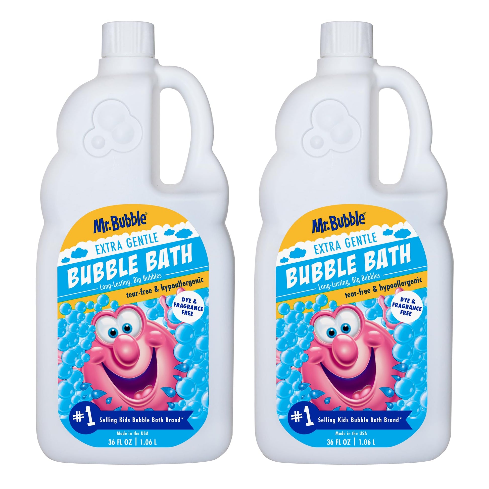 Buy now Mr. Bubble Extra Gentle Bubble Bath - Hypoallergenic, Tear Free Bubble Bath Solution Perfect for Sensitive Skin (Pack of 2 Bottles, 16 fl oz Each) at indiglob india