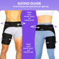 Copper Compression Hip Brace Sciatica - Groin Wrap for Pain Relief Thigh Compression Sleeve - Support for Hip Flexor Arthritis for Pulled Muscles-Sciatica Nerve Brace Injury for Men and Women (Left