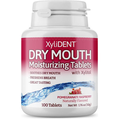 Nature's Stance XyliDENT Xylitol Tablets for Dry Mouth Relief - Stimulates Saliva, Freshens Breath, Reduces Acid Production, Fast Acting Extended Relief, 100 Count