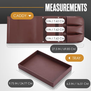 Houseables Armchair Caddy, Recliner Accessories, Armrest Organizer, Arm Chair Caddy, Sofa Armrest Organizer, Remote Control Holder for Recliner, Couch Pocket, Sofa Side Storage, Couch Pouch, Brown