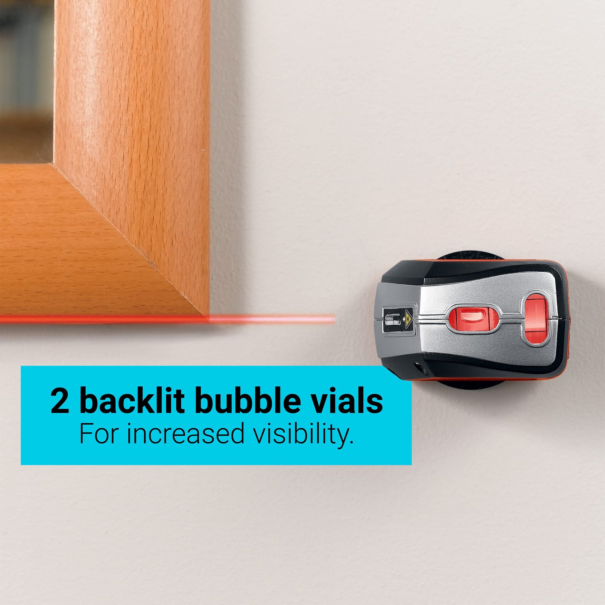 Buy now BLACK+DECKER Laser Level, Self-Leveling, 360 Degree Wall Attachment, AA Batteries Included (BDL220S), 7.25 x 7 x 2.5 inches at indiglob india