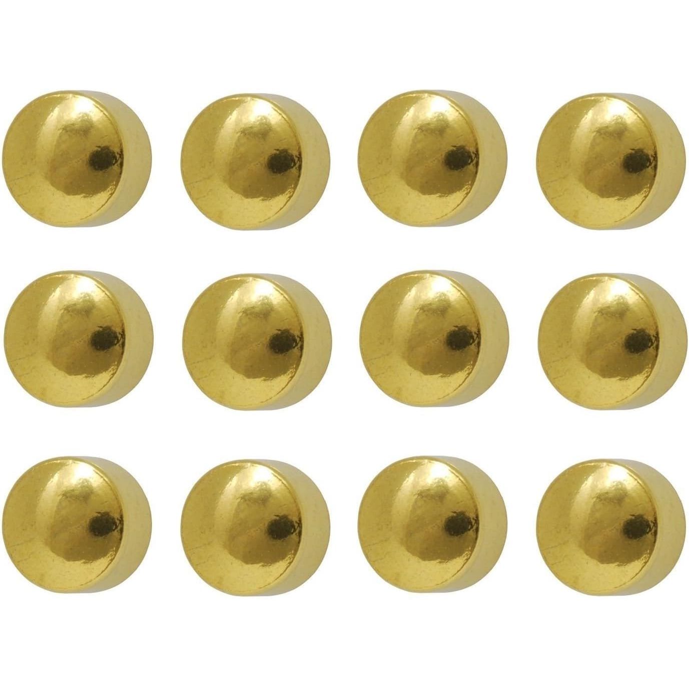 Caflon Ear Piercing Ball Earrings Studs 4mm Gold Plated Surgical Steel 12 Pair