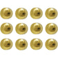 Caflon Ear Piercing Ball Earrings Studs 4mm Gold Plated Surgical Steel 12 Pair