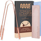 Buy now MasterMedi Tongue Scraper with Case Easy to Use Tongue Scraper for Adults, Tongue Cleaner for Oral Care & Hygiene (Single Pack (with Travel Case)) Copper Set of 2 (with Travel Case) at indiglob india