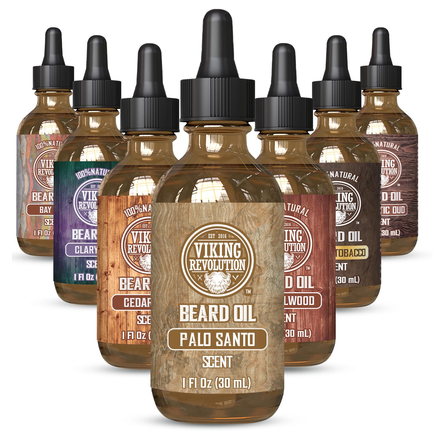 Buy now Viking Revolution Beard Oil with Clary Sage for Men - Natural Blend with Argan and Jojoba Oils for Softening, Strengthening, and Moisturizing Palo Santo 1 Fl Oz (Pack of 1) at indiglob india