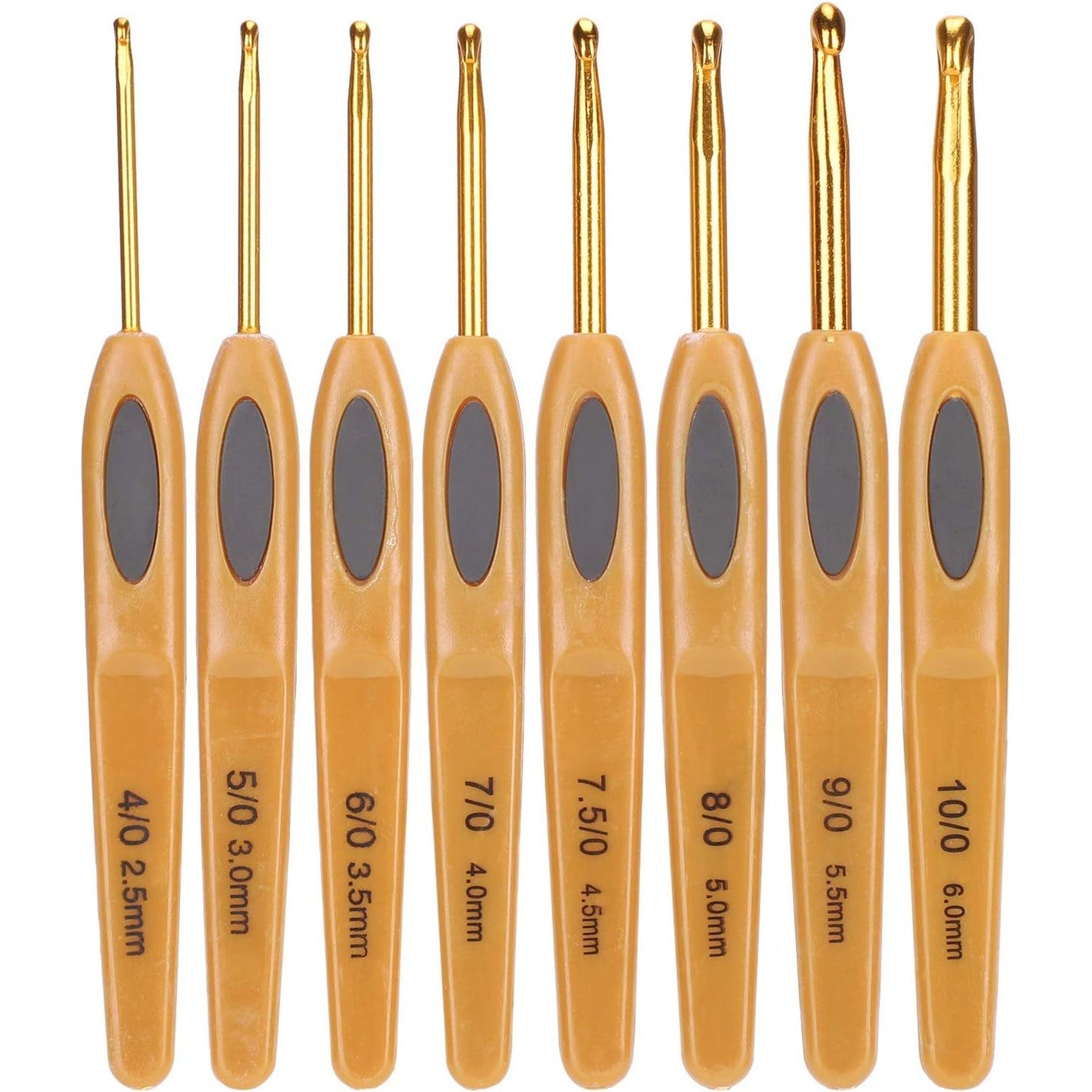 Buy now 8 Sizes Crochet Hooks Set,Ergonomic Crochet Hooks with Soft Rubber Handles and Number Marks for Grandmothers,Moms,Children,Beginners or Advanced Crochet Lovers at indiglob india