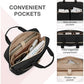BAGSMART Laptop Bag, 15.6/17.3 Inch Briefcase for Women Large Laptop Case Computer Bag Office Travel Business, Black