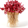 PARTYHIPPO Bamboo Cocktail Picks 200 Pack – Tropical Fruit Toothpicks 4.7 Inch Cocktail Sticks for Appetizers, Fruit, Cheese, Drinks, Party Supplies (Fruit) - Flamingo