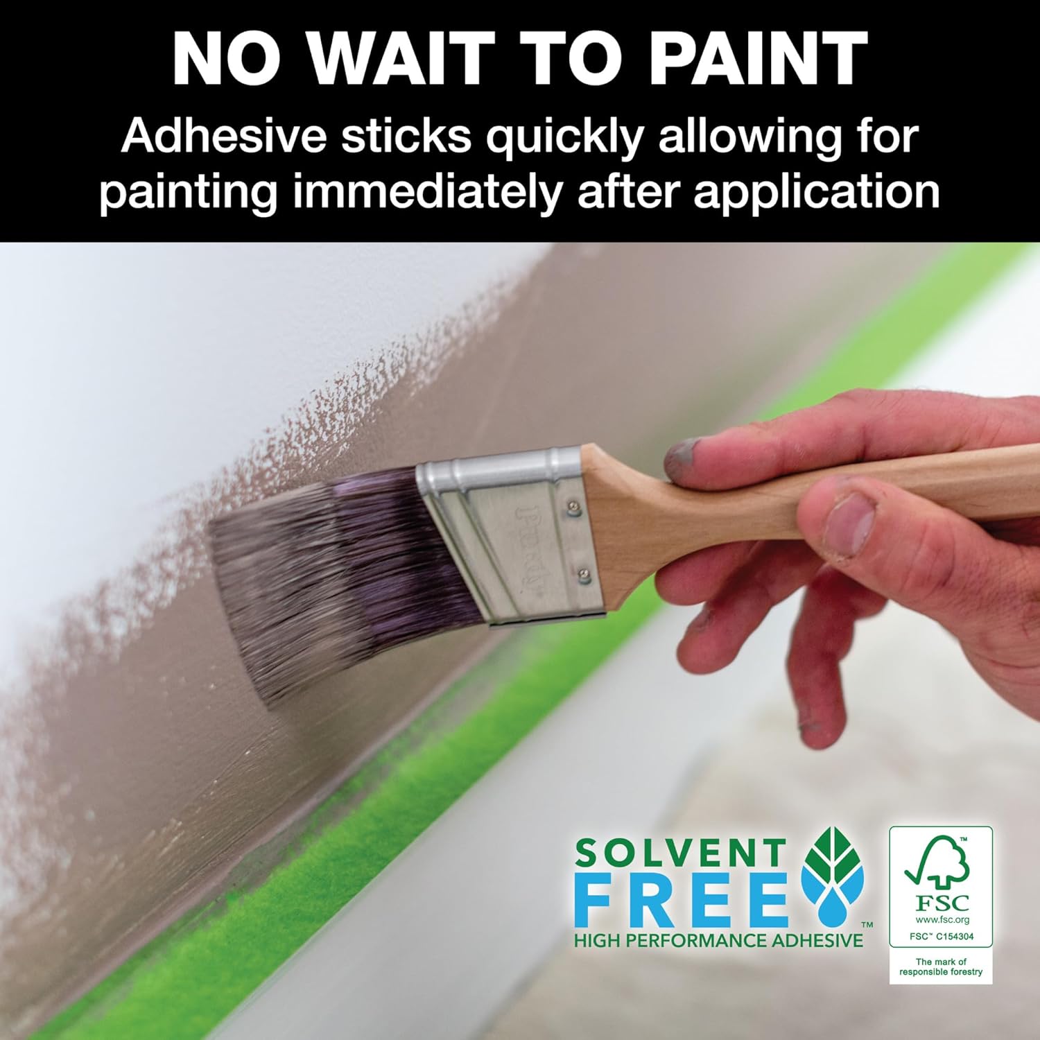 Buy now FrogTape Multi-Surface Painters Tape with PAINTBLOCK, 1.5 Inch Wide (1.41 In. x 60 Yds), Medium Adhesion, Green, 1 Roll (1358465) at indiglob india