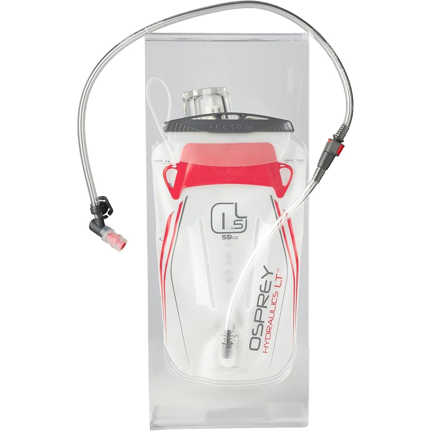 Buy now Osprey Hydraulics LT 2.5L Water Reservoir with Bite Valve, Red at indiglob india