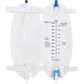 Easy-Tap Leg Bag Urinary Drainage Bag, 1000ml, Anti-Reflux Valve, Cloth Straps, Easy Flip Drain (Pack of 3)