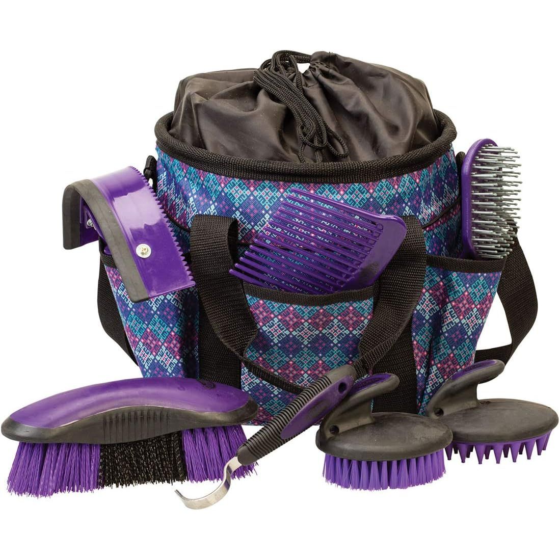 Buy now Weaver Leather Grooming Kit, Black/Beige, 65-2055-BK Purple Geo at indiglob india
