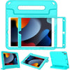 LTROP Case For iPad 9th Generation/iPad 8th Generation/iPad 7th Generation for Kids, iPad 10.2 2021/2020/2019, Shockproof Handle Stand, Blue - Turquoise