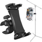Microphone Music Stand Tablet Smartphone Holder Mount Heavy Duty 360 Degree Swivel Clamp Compatible with 3.5 to 13.5in Phone Tablets, iPad Pro 12.9 11 10.5 Air Mini, Surface Galaxy Tab, iPhone Galaxy