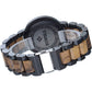 BEWELL Wood Watches for Men Week & Date Quartz Mens Wooden Watch
