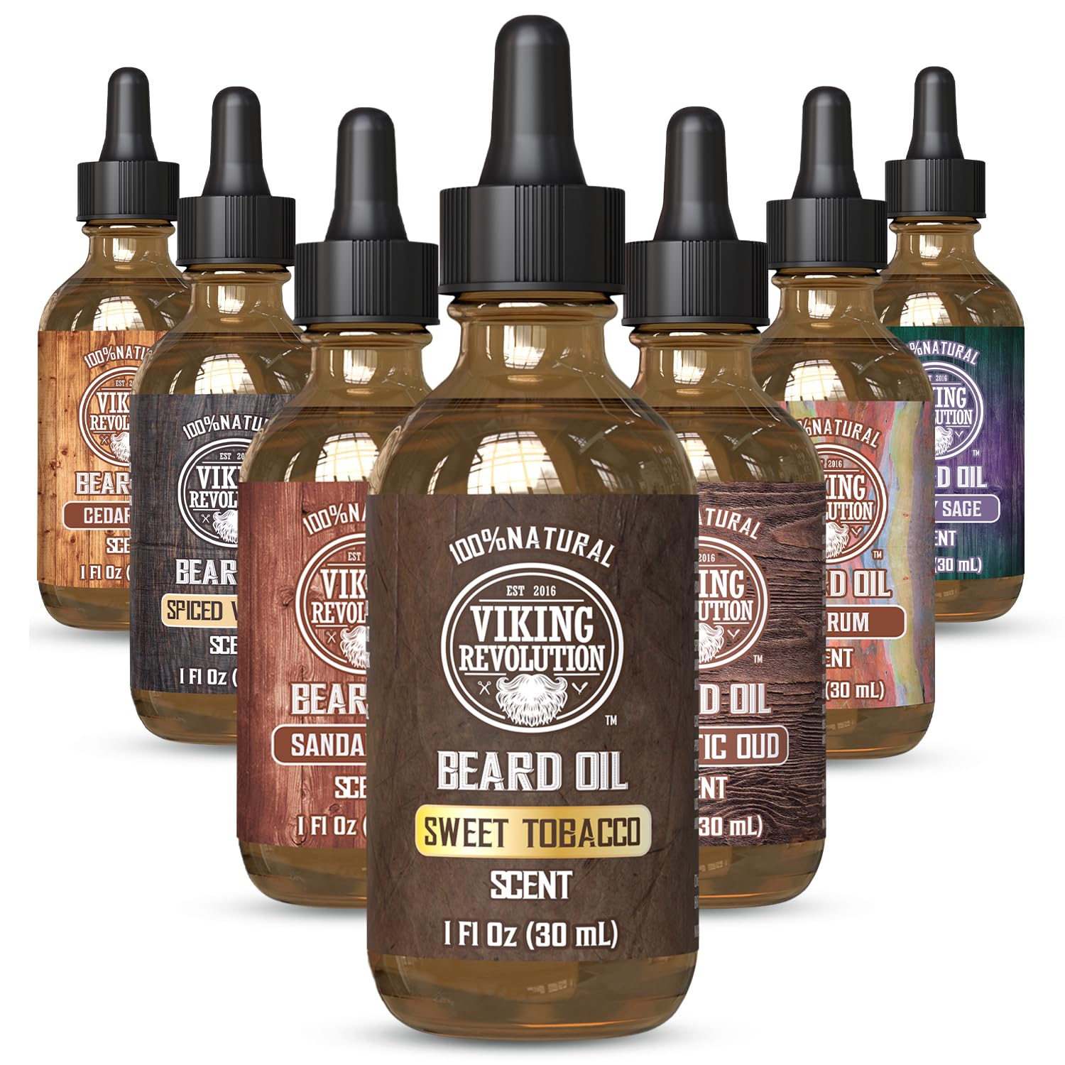 Buy now Viking Revolution Beard Oil with Clary Sage for Men - Natural Blend with Argan and Jojoba Oils for Softening, Strengthening, and Moisturizing at indiglob india