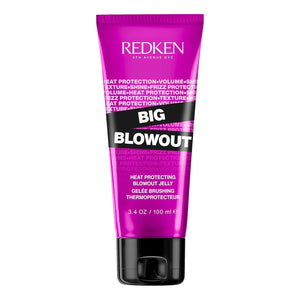 Redken Big Blowout Heat Protection Jelly For All Hair Types - Blowdry gel, Offers Shine and Texture with Frizz Control, Provides Volume for Fine Hair