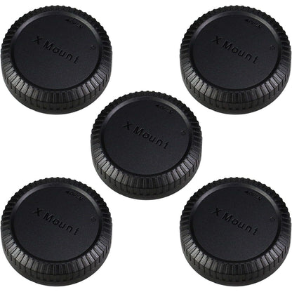 Camera Rear Lens Cap & Body Cap Cover for Fuji Fujifilm X Mount Camera X-M5 X-T50 X-T30 II X-T5 X-T4 X-T3 X-PRO3 X-PRO2 X-H2 X-H2S X-S20 X-S10 X-E4 X-E3 X-A5 X-A10 X-T200 X-T100-3 Packs