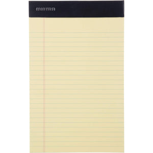 Mintra Office Legal Pads - ((BASIC CANARY 6pk, 5in x 8in, NARROW RULED))