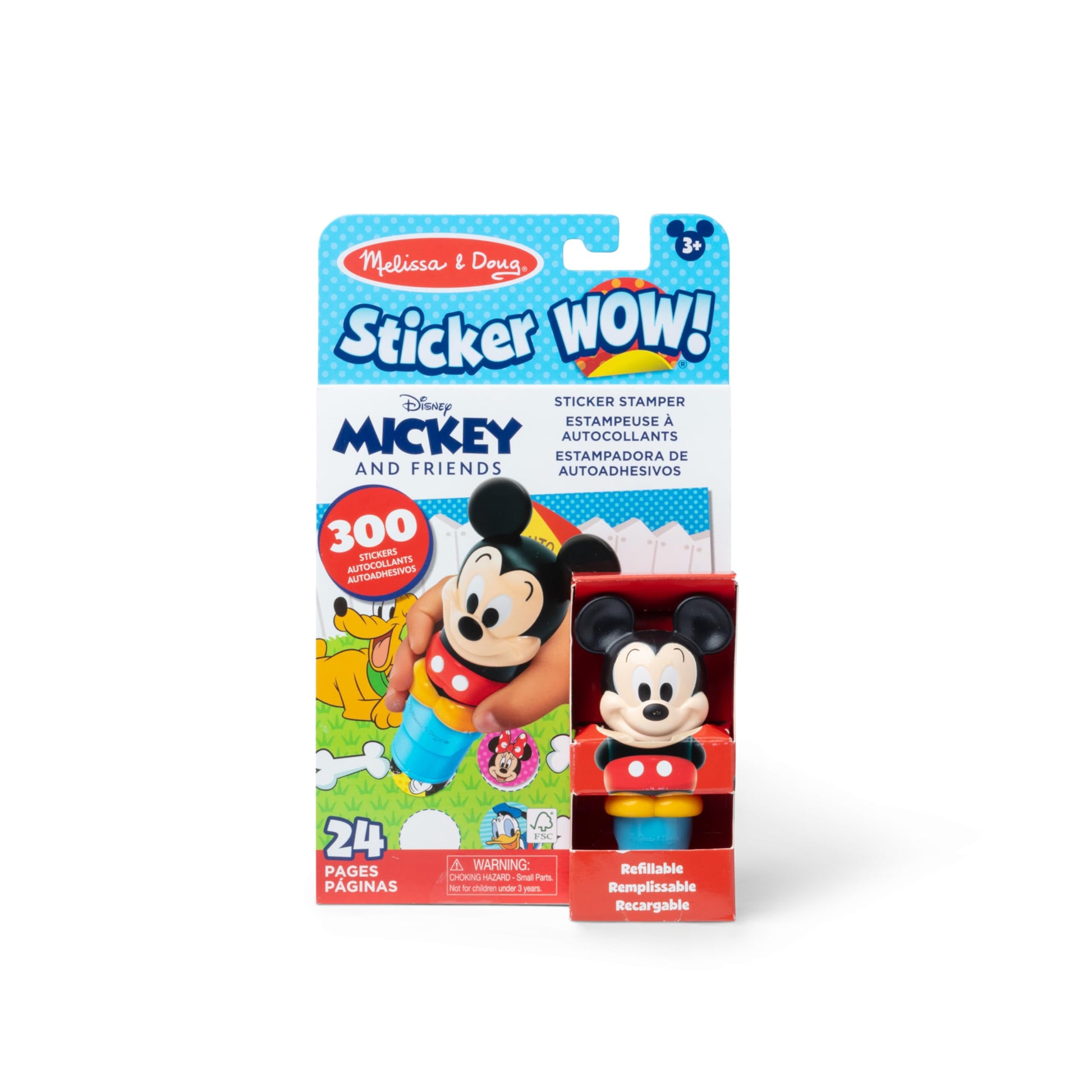 Buy now Melissa & Doug Sticker Wow!ƒ?› Disney Mickey Mouse Bundle: 24-Page Activity Pad, Stamper, 500 Stickers, Mini Pad, Arts and Crafts Fidget Toy Collectible Character Mickey Mouse at indiglob india