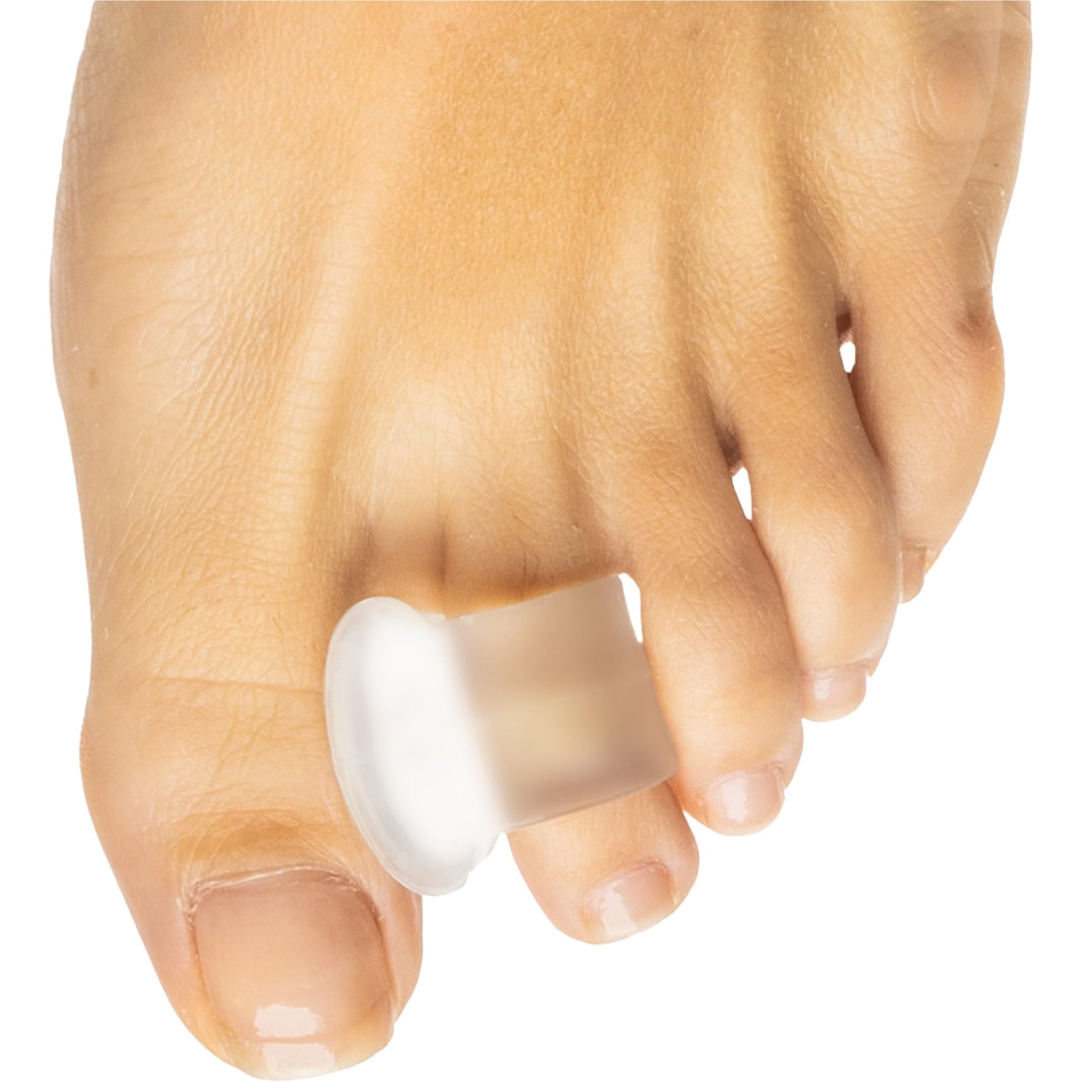 Buy now ZenToes Gel Toe Separators for Overlapping Toes, Bunions, Big Toe Alignment, Corrector and Spacer - 4 Pack (White) at indiglob india