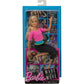 Barbie Made To Move Doll, Ultra-Posable, 22 Points To Bend, Black Leggings, Color-Blocked Top, Long Blond Hair
