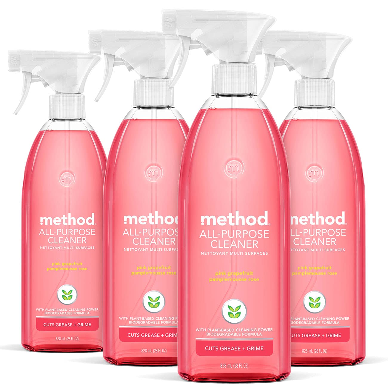 Buy now Method All-Purpose Cleaner, Pink Grapefruit, Perfect for Most Counters, Tiles, Stone, and More, 28 oz spray bottle 28 Fl Oz (Pack of 4) All Purpose Cleaner Spray at indiglob india