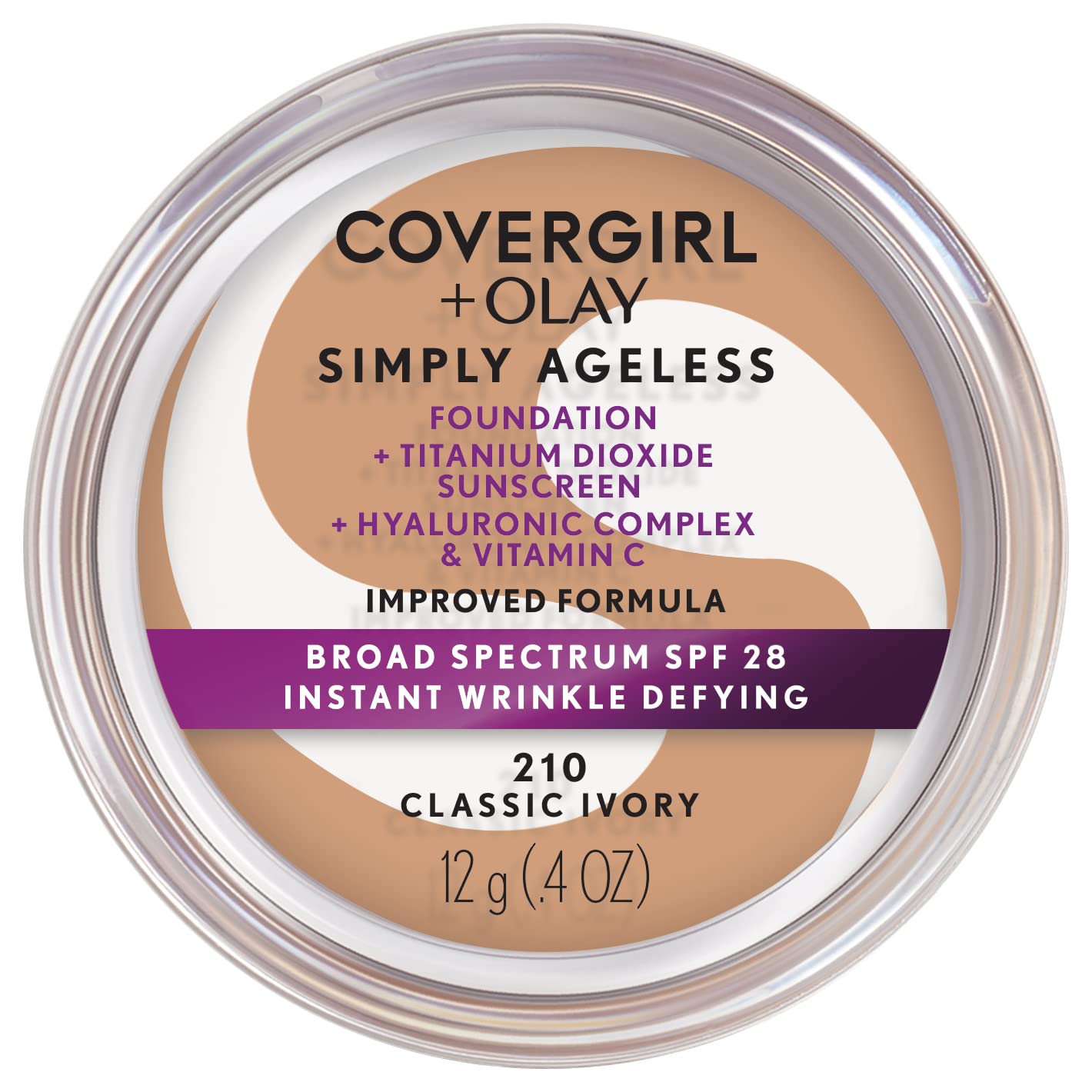Buy now COVERGIRL+OLAY Simply Ageless Instant Wrinkle-Defying Foundation, 210 Classic Ivory, 0.44 Fl Oz (Pack of 1) 210 Classic Ivory 0.4 Ounce (Pack of 1) Foundation at indiglob india