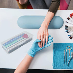 Clear Manicure Tool Box, Personal Nail Box Storage Case for Organizing, Plastic Nail Tool Box for Manicure Pedicure Kit (4pcs)