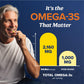 Buy now Triple Strength Omega 3 Fish Oil 3600 mg | EPA & DHA | Over 2100mg Omega-3 Fatty Acids | 1300mg EPA + 860mg DHA | Best Essential Fatty Acids | Premium Wild Caught & Burpless Fish Oil | 180 Ct at indiglob india