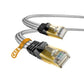 Cat 8 Ethernet Cable, 1.6FT Nylon CAT8 High Speed Professional Gold Plated Plug STP Wires CAT 8 RJ45 Ethernet Cable 3FT 10FT 15FT 26FT 50FT 66FT 100FT (White 1.6ft)