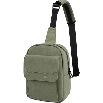 TULLIO Camera Bag Small, Crossbody Camera Bag Purse Waterproof Canvas Shoulder Photo Case Photography Sling Bag for Mirrorless or DSLR SLR