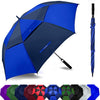 Golf Umbrella Large 62/68/72 Inch, Extra Large Oversize Double Canopy Vented Windproof Waterproof Umbrella, Automatic Open Golf Umbrella for Men and Women and Family. - Navy/Royal Blue
