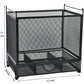 Buy now Metal Desk Hanging File Folder Box Storage Holder Bin Organizer with Drawer for Letter/A4 for Home Office, Black at indiglob india