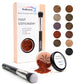 Hair Root Touch Up Powder - Darkest Brown - 11 True-to-Nature Root Concealer Shades - Longer-Lasting, Easy Hairline Shading with Clean Ingredients - With Brush