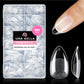Buy now UNA GELLA Almond Gel Nail Tips, 504PCS Pre Etched Clear Fake Nails Tips Medium Almond Shape - 12 Sizes Full Cover Soft Acrylic Press On Nail Extensions No C Curve Gift for Diy at Home Short Almond at indiglob india