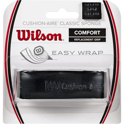 WILSON Classic Sponge Tennis Racquet Replacement Grip, Black