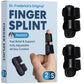 Dr. Frederick's Original Trigger Finger Splint - 2 ct - Mallet Splint & Brace for Arthritis, Injury, & Sprain - Fits Index, Middle, & Ring Fingers - Adjustable for All-Day Comfort - Doctor-Developed