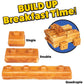 Building Brick Electric Waffle Maker- Cook Fun Buildable Holiday Waffles, Pancakes- Make Gingerbread Man Houses & Cars Out of Stackable Waffles- Bite Sized for Kids, Nonstick Iron w Recipes Xmas Gift