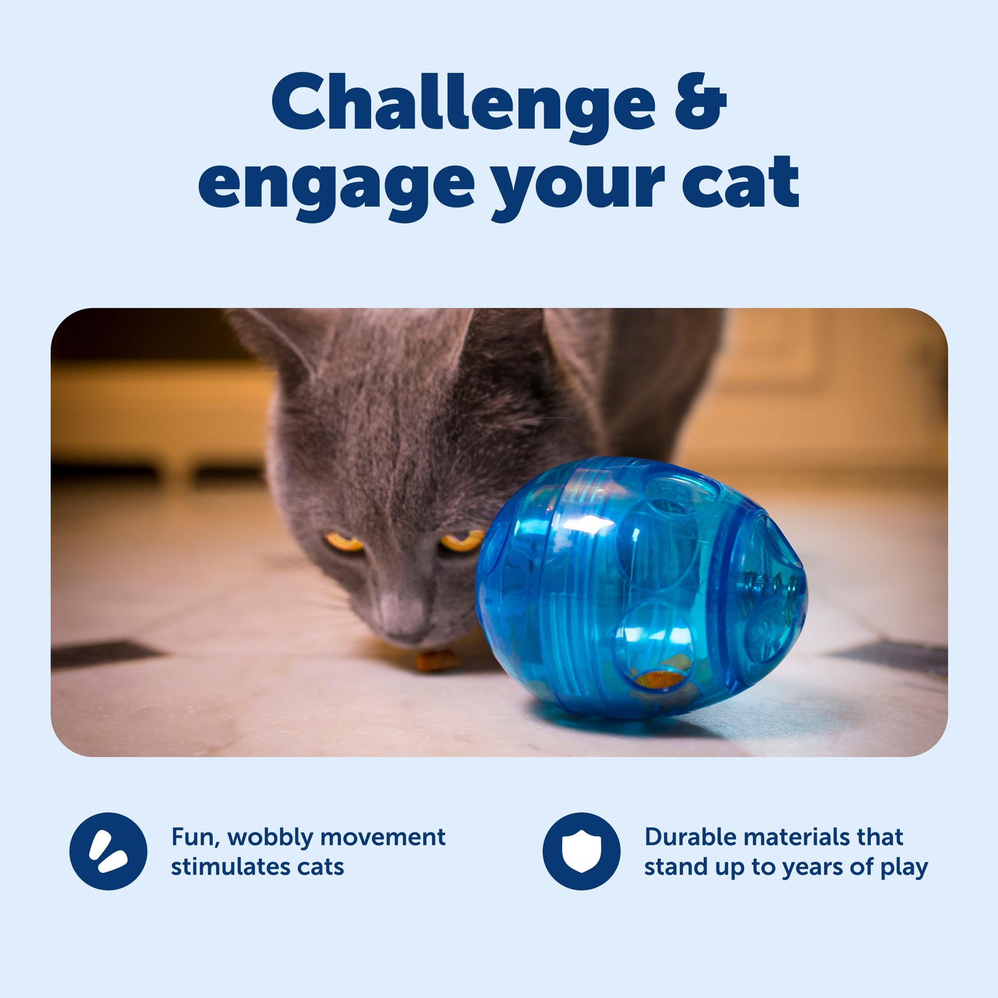 Buy now PetSafe FUNkitty Egg-Cersizer - Cat Toy - Slow-Feeder for Cats to Slow Down & Reduce Aggressive Eating - Durable Multi-Functional Enrichment Toy for Improved Digestion & Exercise at indiglob india