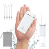 SYNHOPE Water Flosser Mini Cordless Portable Oral Irrigator Water Teeth Cleaner Pick, Telescopic Water Tank, 3 Modes & IPX7 Waterproof, Home & Travel Water Flossers for Teeth, Braces Bridges Care - White