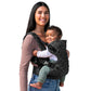 Infantino Flip 4-in-1 Convertible Baby Carrier, Adjustable, Ergonomic Babywearing, Registry Essential, Baby Carrier for Newborn to Toddler, Black