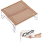iClimb Mini Solo Folding Table Ultralight Compact for Backpacking Camping Hiking Beach Picnic (Gunmetal, S)